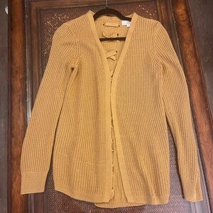 Women's Mustard Cardigan Sweater